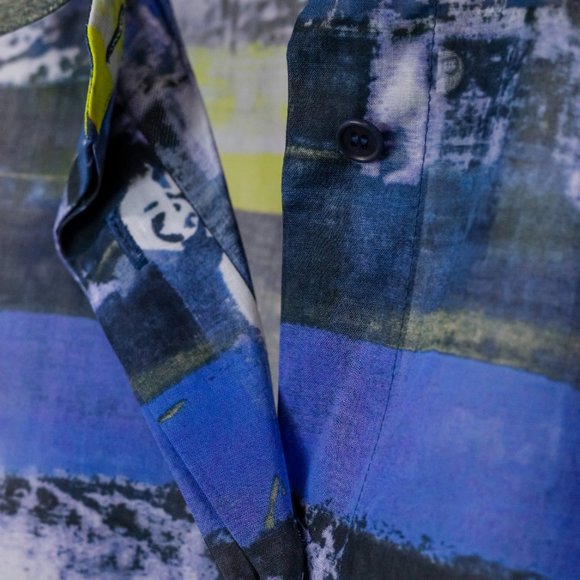 Akris Punto White Silk Watercolor Shirt - Picture 10 of 11